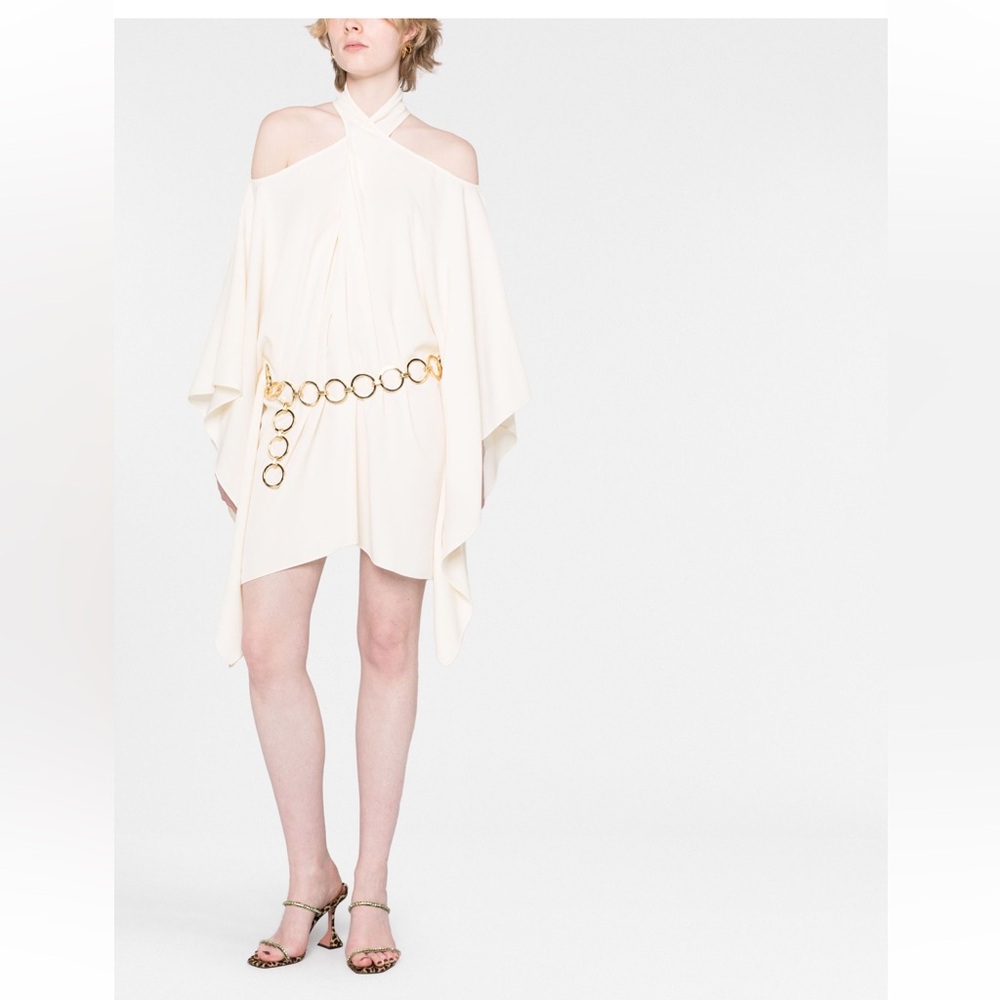 Taller Marmo white mini dress/tunic. Only warn once.